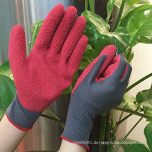 NMSAFETY Gartenbau Verwendung 13g rose red Latex bunte Garten Handschuhe geringes Gewicht